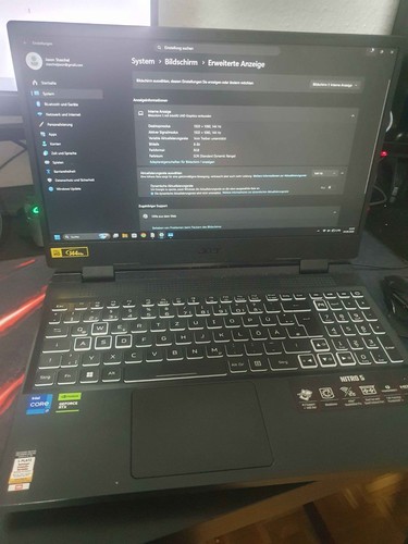 Acer nitro an515 72wn - 5, an515-58-72wn