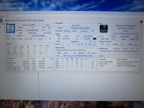 Asus g73sw - laptop),