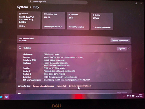 Dell xps 7590 - 7590, 16gb
